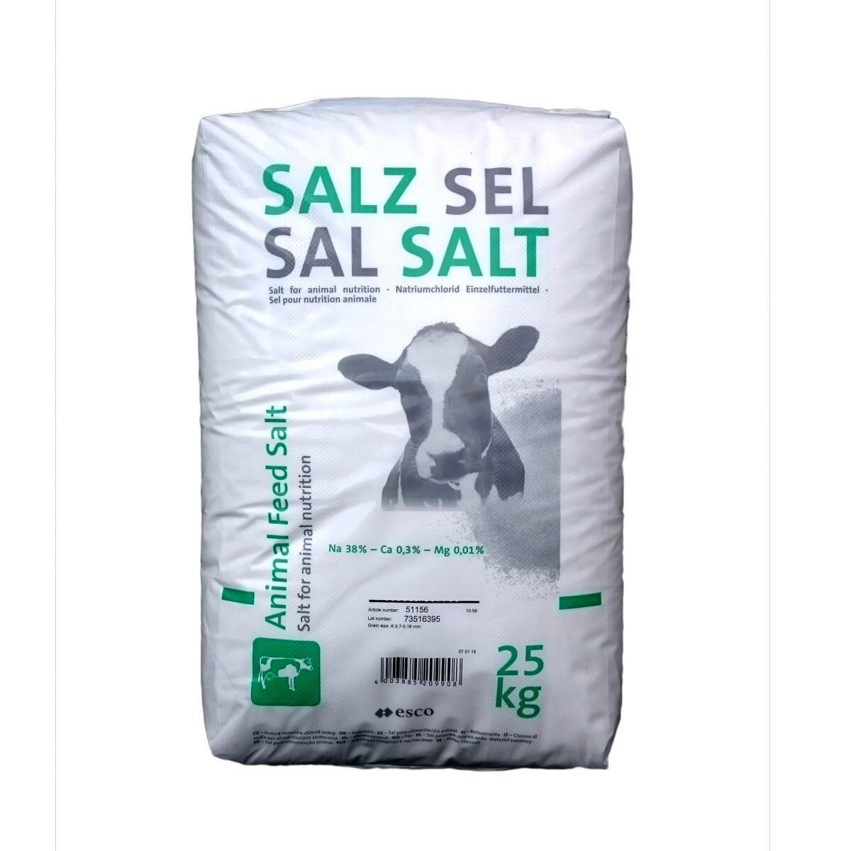 Krmná sůl, pytel 25 kg – balení