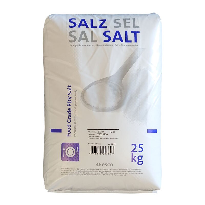 Sůl jedlá vakuová 25kg 50294 – balení