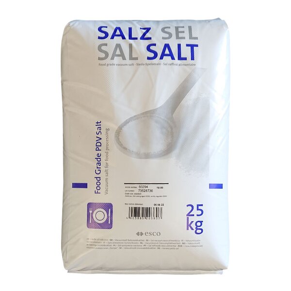 Sůl jedlá vakuová 25kg 50294 – balení