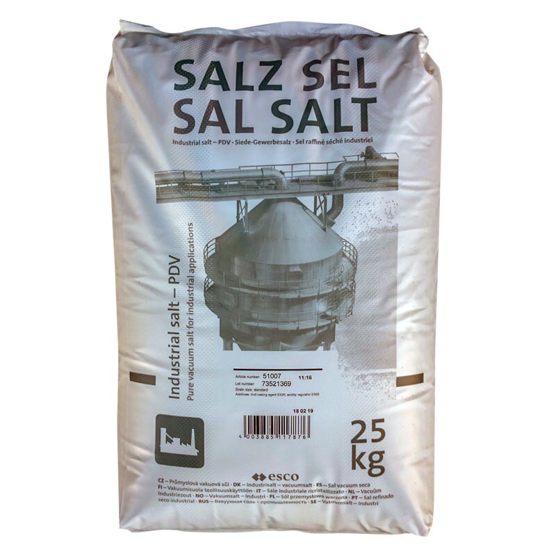 Průmyslová sůl vakuová 25 Kg 51007 – balení